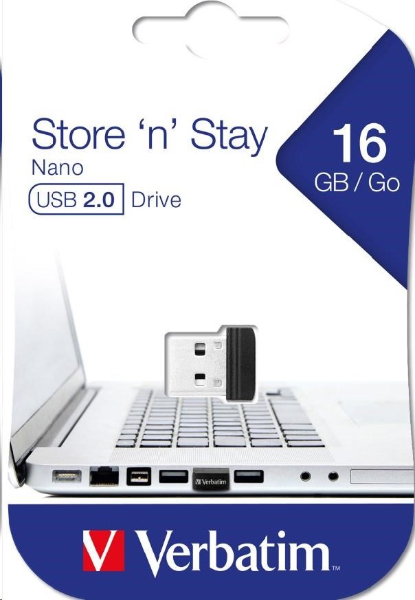 VERBATIM Flash disk 16 GB Store 'n' Stay Nano