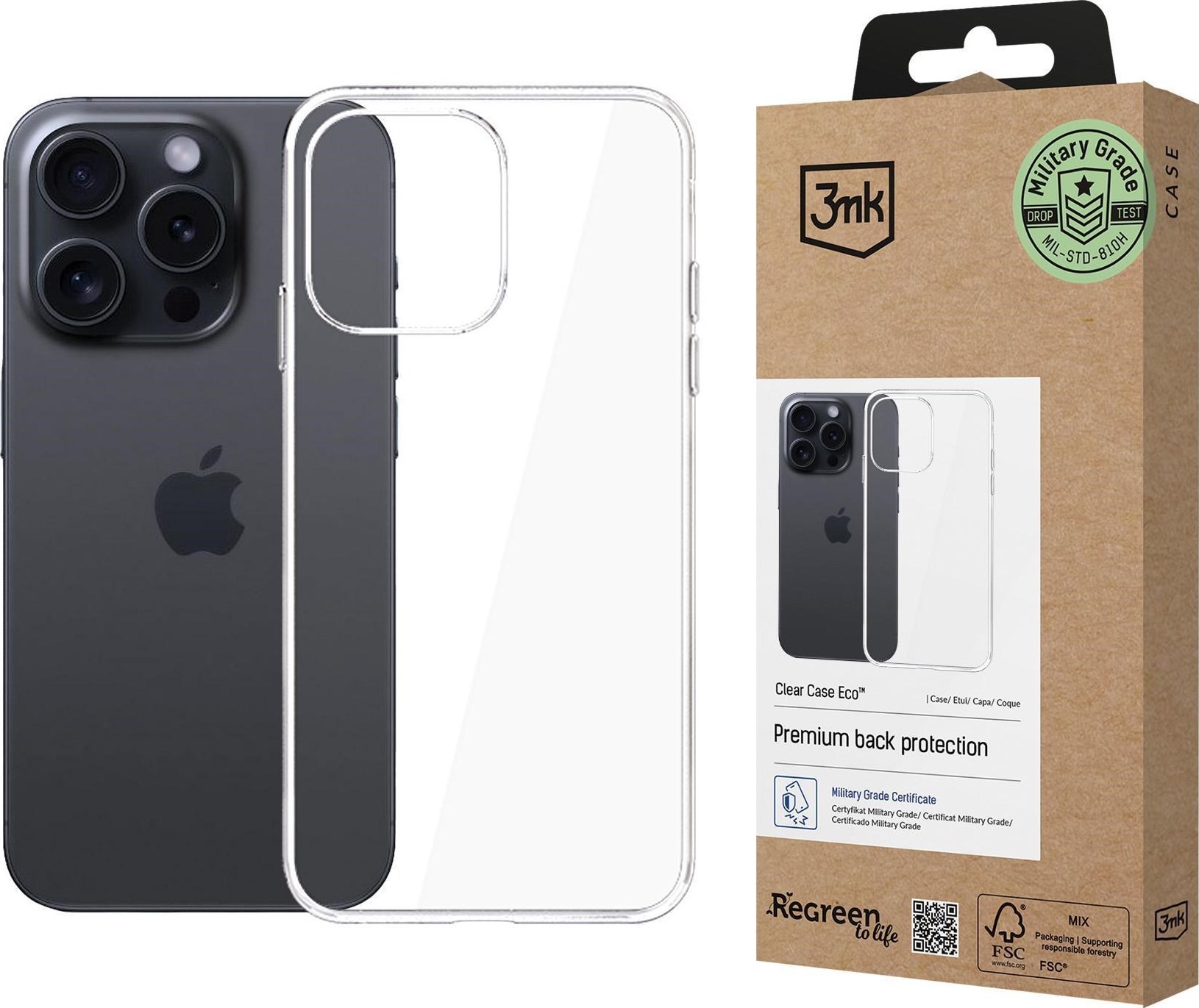 3mk ochranný kryt Clear Case Eco pro Apple iPhone 16 Pro