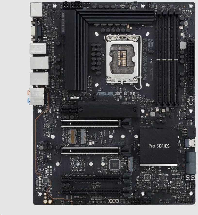 ASUS MB Sc LGA1700 PRO WS W680-ACE IPMI, Intel W680, 4xDDR5, 1xDP, 1xHDMI, 1xVGA