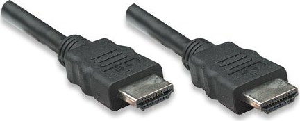 MANHATTAN HDMI kábel s Ethernetom, tienený, 1 m, čierny