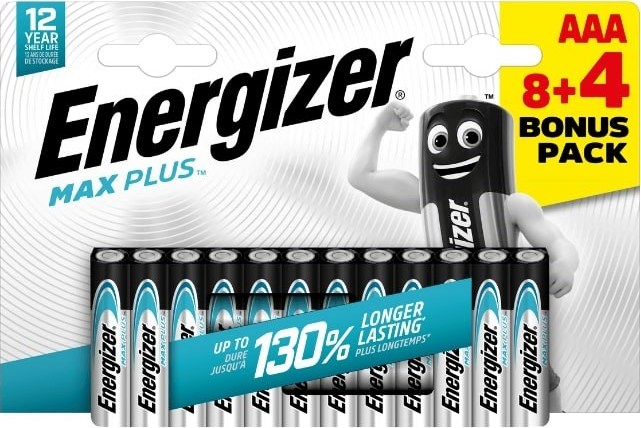 Energizer LR03/12 Max Plus AAA 8+4 zdarma