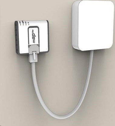 MikroTik RouterBOARD mAP lite, 650MHz CPU, 64MB RAM, 1x LAN, 2.4GHz Wi-Fi, 802.11b/g/n, vrátane. Licencia L4