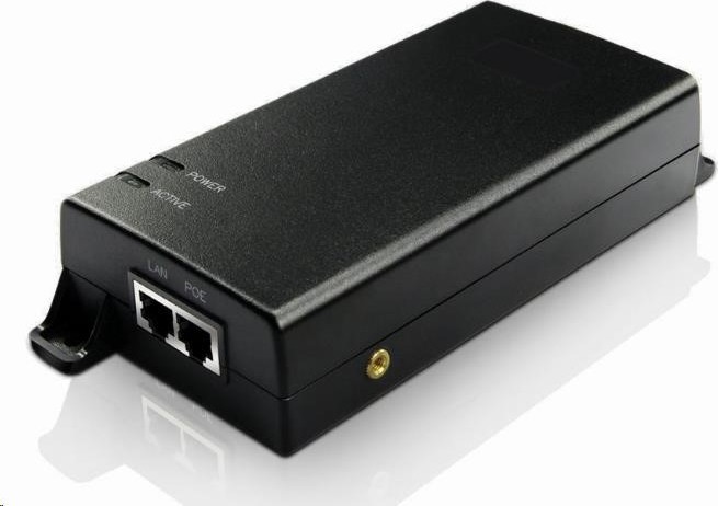 MaxLink PI60v2 PoE injektor - 802.3af/at/bt, 55 V, 1.1A, 60W, 1Gbit, napájací kábel