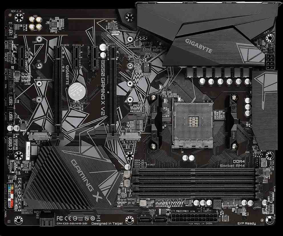 GIGABYTE MB Sc AM4 B550 GAMING X V2, AMD B550, 4xDDR4, 1xHDMI, 1xDVI