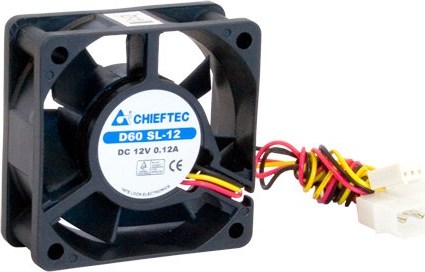 Ventilátor CHIEFTEC AF-0625S, 60x60x25 mm, s 3/4pinovým konektorom