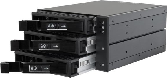 CHIEFTEC SATA/SAS Backplane CBP-2131SAS, 2 x 5.25" pozície pre 3 pevné disky SAS/S-ATA, Hot-Swap, celohliníkové