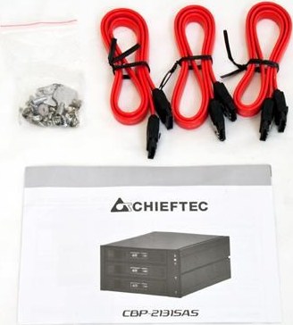 CHIEFTEC SATA/SAS Backplane CBP-2131SAS, 2 x 5.25" pozície pre 3 pevné disky SAS/S-ATA, Hot-Swap, celohliníkové