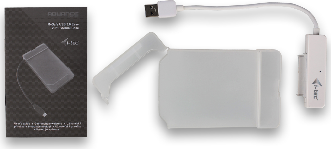 i-tec iTec USB 3.0 MySafe Easy, externý rám pevného disku 6.4 cm / 2.5" pre SATA I/II/III HDD SSD, čierny