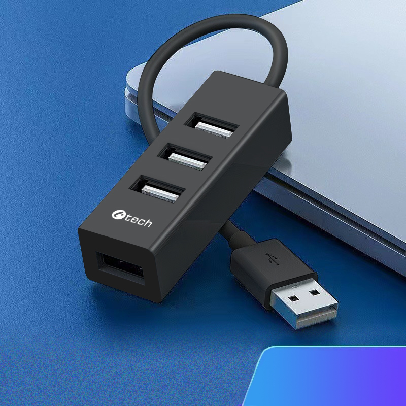 HUB USB C-tech UHB-U2, 4x USB 2.0