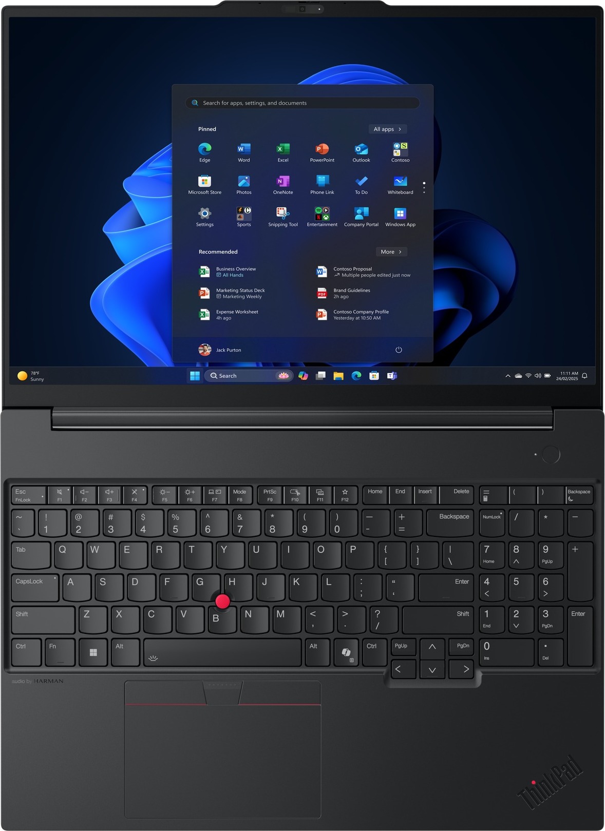 LENOVO NTB ThinkPad E16 Gen 3 - Intel Core 7 240H,16" WUXGA IPS,16GB,512SSD,HDMI,Int. Intel,W11P,3Y Onsite