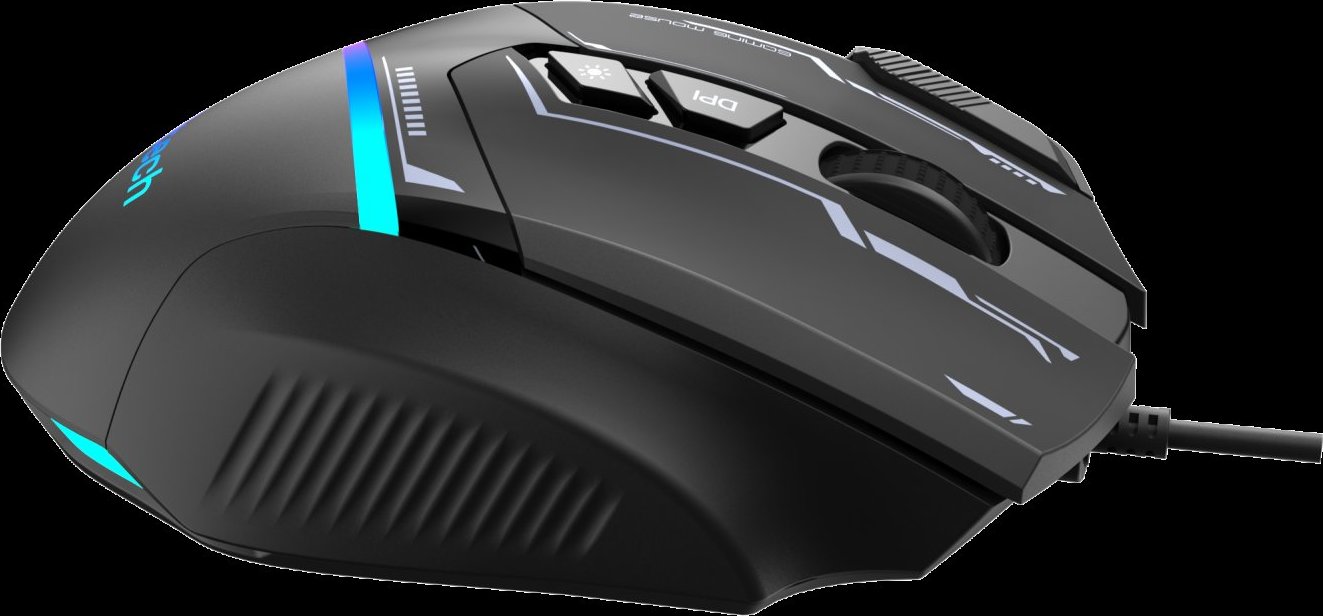 C-TECH Herní myš Zyra, USB, RGB, černá