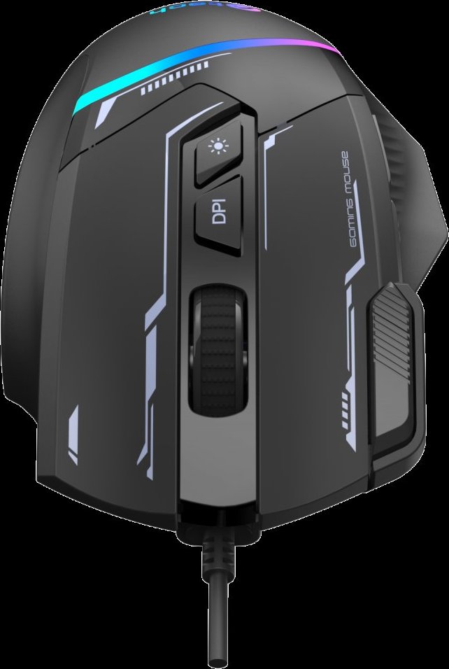 C-TECH Herní myš Zyra, USB, RGB, černá