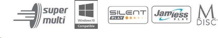Hitachi-LG HITACHI LG - interná mechanika DVD-W/CD-RW/DVD±R/±RW/RAM/M-DISC GTC2N, Slim, 12.7 mm zásobník, čierny, voľne ložený bez SW