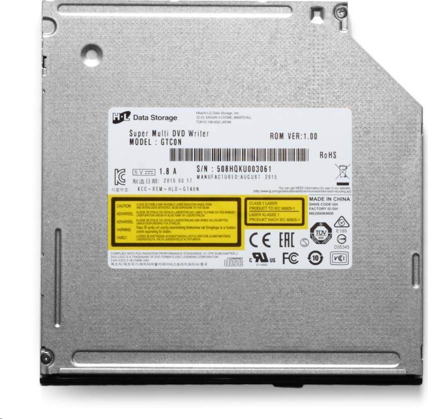 Hitachi-LG HITACHI LG - interná mechanika DVD-W/CD-RW/DVD±R/±RW/RAM/M-DISC GTC2N, Slim, 12.7 mm zásobník, čierny, voľne ložený bez SW