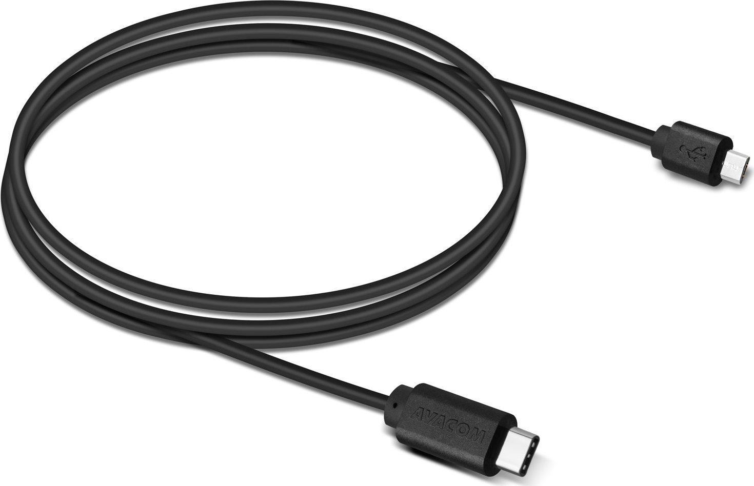AVACOM datový a nabíjecí kabel USB Type-C - Micro USB, 100cm, černá