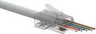 Solarix Univerzální EASY konektor RJ45 CAT6 UTP 8p8c na drát i licnu / 100 ks SXRJ45-6-UTP-EASY