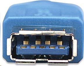 MANHATTAN USB kábel 3.0 A-A predĺženie 2m, modré