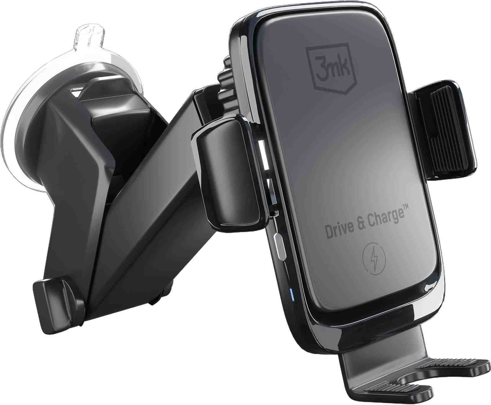 3mk držák do auta Drive & Charge, 15W bezdrátové nabíjení