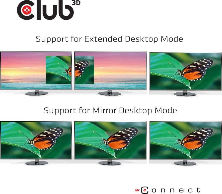 Club 3D Dokovacia stanica Club3D USB-C 3.2 s napájacím adaptérom Triple Display Dynamic PD, 100 W