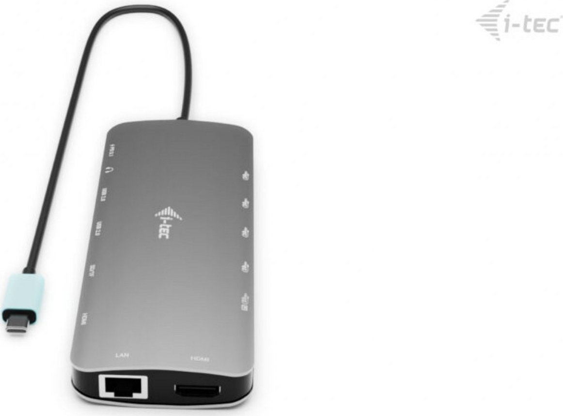i-tec USB-C Metal Nano 3x Display Dock, 2x HDMI 1x USB-C video,PD 140W + Universal Charger 140 W
