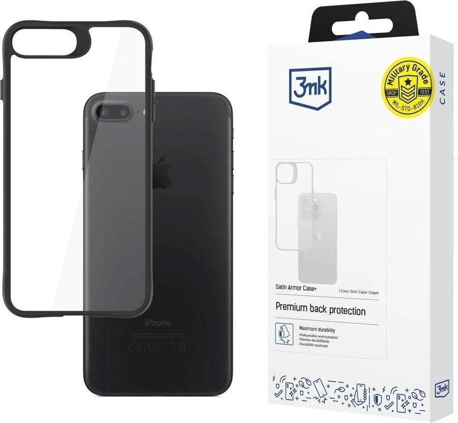 3mk ochranný kryt Satin Armor Case+ pro Apple iPhone 7 / 8 / SE (2020/2022)