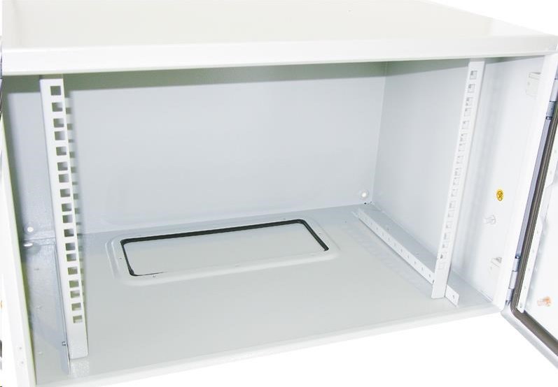 XtendLan 19" venkovní vodotěsný rozvaděč 6U 600x400, krytí IP55, nosnost 65kg, šedý