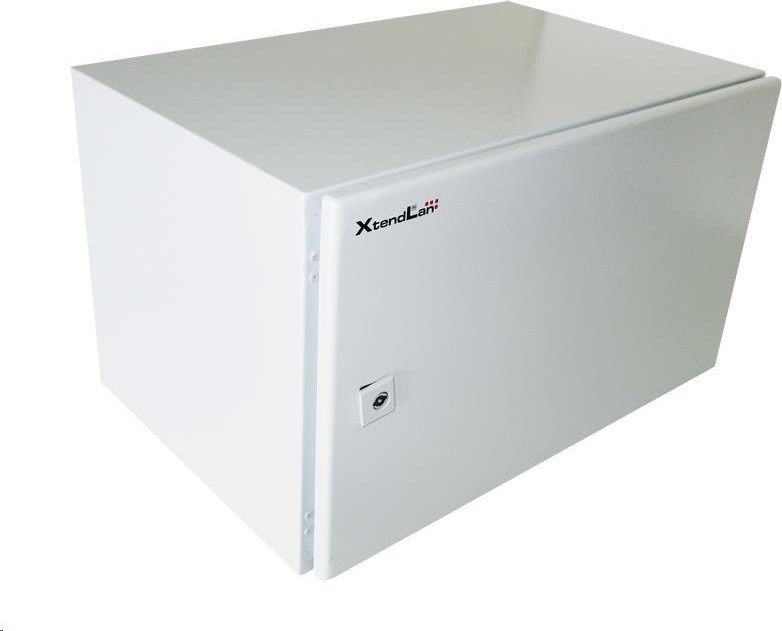 XtendLan 19" venkovní vodotěsný rozvaděč 6U 600x400, krytí IP55, nosnost 65kg, šedý