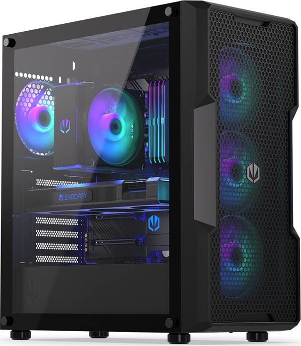 ENDORFY Case Regnum 400 ARGB, Průhledná bočnice, ATX, 4x120mm, černá