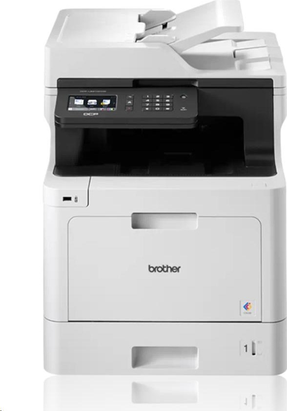 Multifunkčný farebný laser BROTHER DCP-L8410CDW - A4, 31 str./min 512MB 2400x600 PCL LAN USB WiFi 250l 50ADF, DUPLEX
