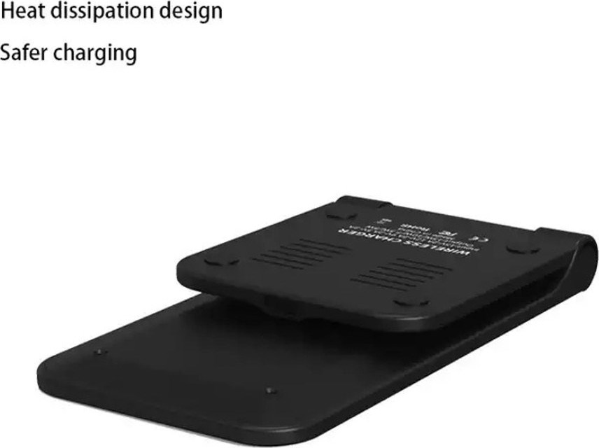 1stCOOL bezdrátová QI nabíječka H18, skládací stojánek, USB-C, černá