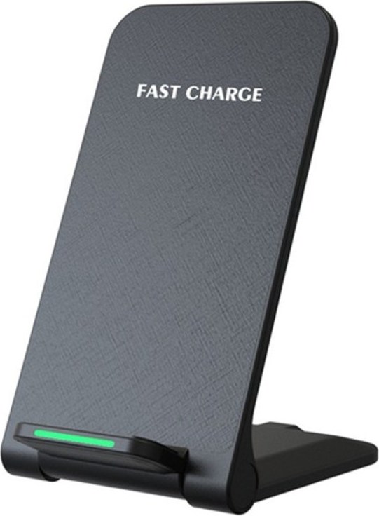 1stCOOL bezdrátová QI nabíječka H18, skládací stojánek, USB-C, černá