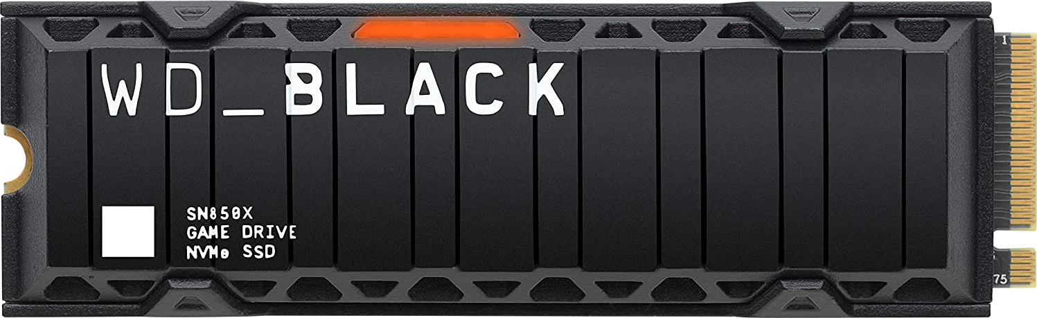 SanDisk WD BLACK SSD NVMe 2TB PCIe SN850X Powered by SanDisk, Gen4, (R:7300, W:6600MB/s), Chladič