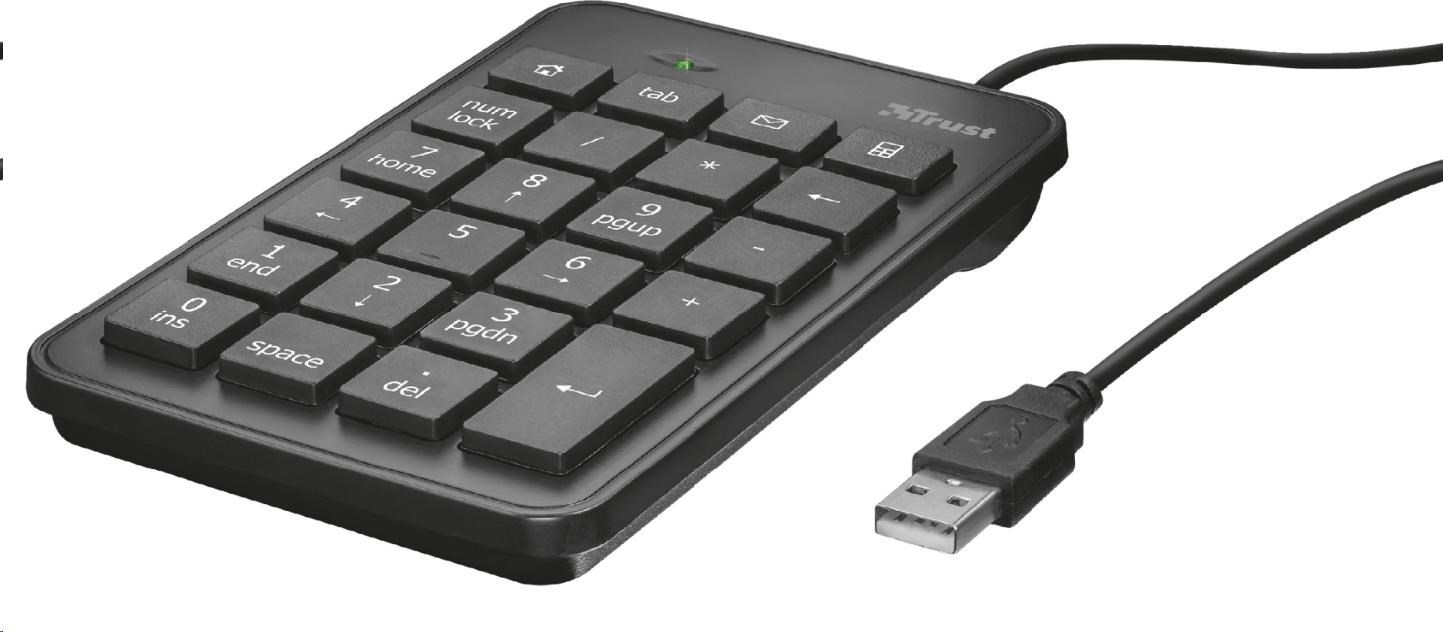 TRUST klávesnice Xalas USB Numeric Keypad
