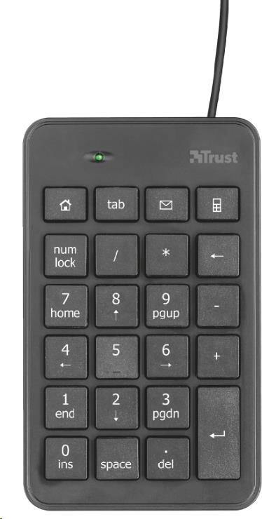 TRUST klávesnice Xalas USB Numeric Keypad