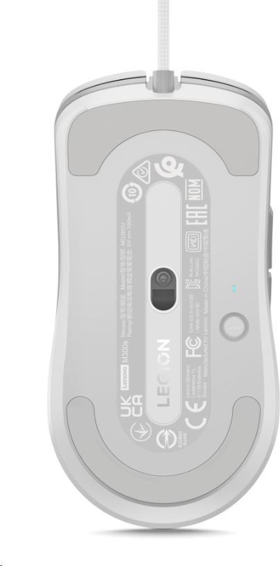 LENOVO Legion M300s RGB Gaming Mouse - white - myš