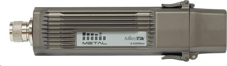 MikroTik RouterBOARD Metal 52 ac, 720MHz CPU, 64MB RAM, 1x LAN, integ. 2.4/5GHz Wi-Fi, 802.11b/g/a/n/ac, vrátane. L4