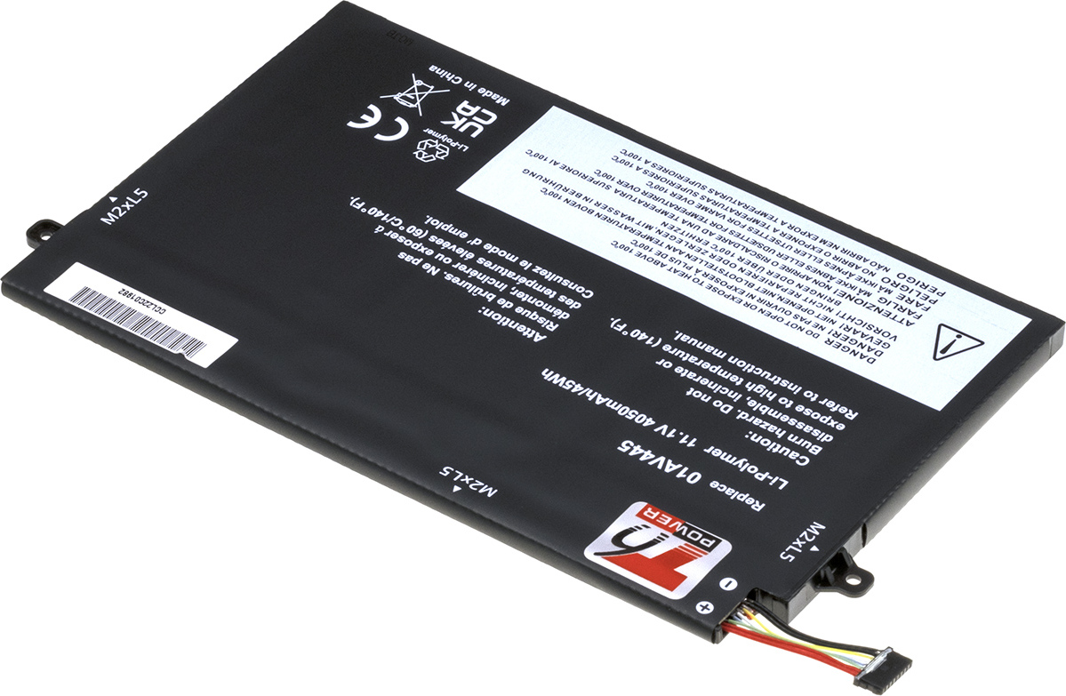 Baterie T6 Power pro Lenovo ThinkPad E480, E490, E580, E590, E14, E15, 4050mAh, 45Wh, 3cell, Li-pol