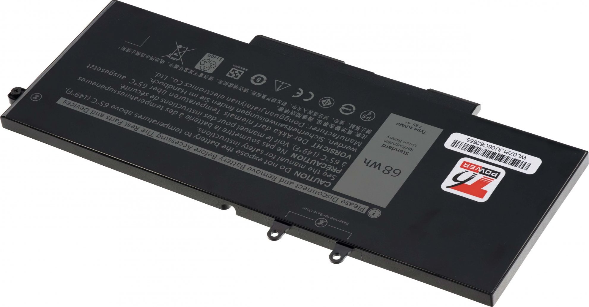 Baterie T6 Power pro Dell Latitude 5400, 5500, Precision 3540, 8900mAh, 68Wh, 4cell, Li-pol