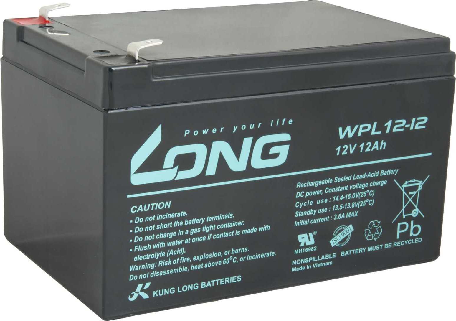 NoName LONG batéria 12V 12Ah F2 LongLife 9 rokov (WPL12-12)