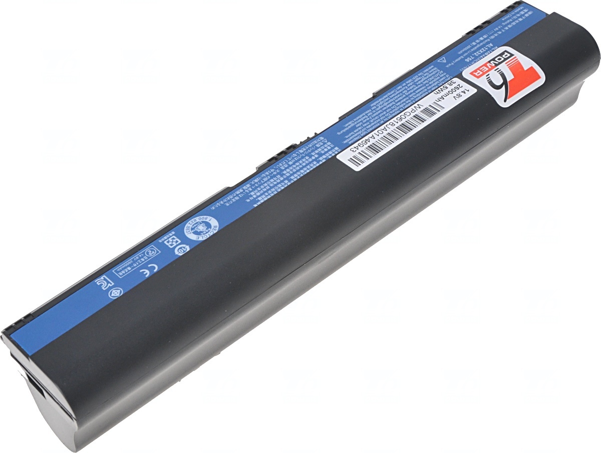 Baterie T6 Power Acer Aspire One 725, 756, V5-121, V5-131, V5-171, TM B113-E, 2600mAh, 38,5Wh, 4cell