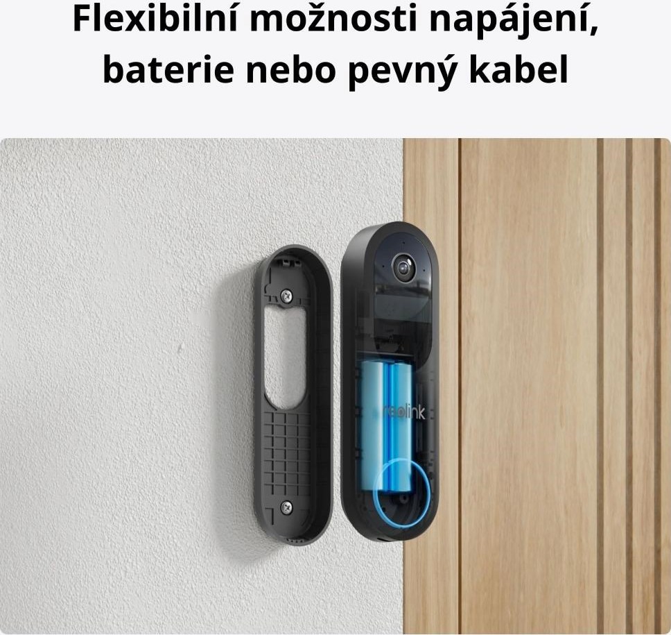 REOLINK bezpečnostní video zvonek D340B + Hub 1 + 128GB microSD