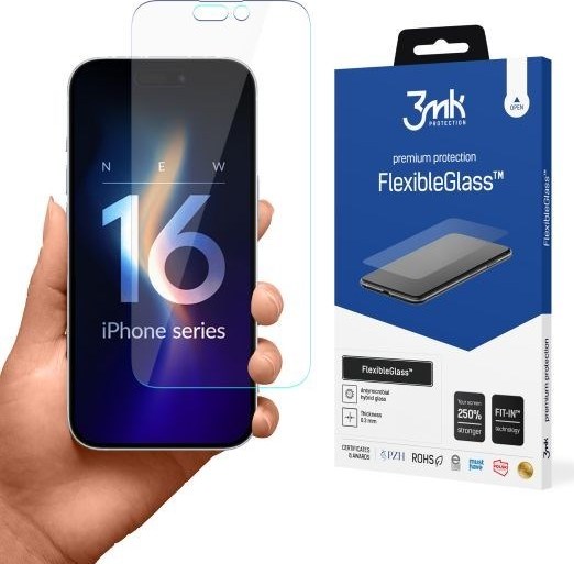 3mk hybridní sklo FlexibleGlass pro Apple iPhone 16 Pro