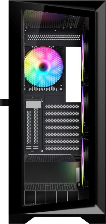 VEIN X VeinX case GL29AL-BK, ATX, Průhledná bočnice, 4x 120mm ARGB Fan, ARGB Hub, Černá