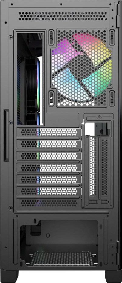 VEIN X VeinX case GL29AL-BK, ATX, Průhledná bočnice, 4x 120mm ARGB Fan, ARGB Hub, Černá