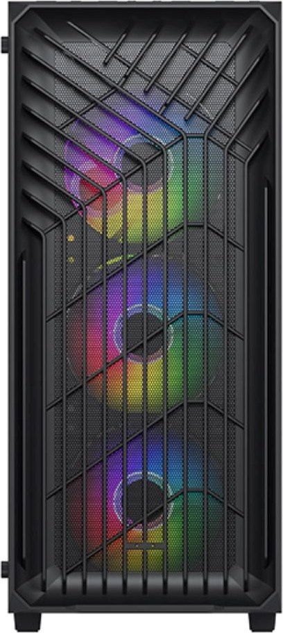 VEIN X VeinX case OD15A-BK, ATX, Průhledná bočnice, Černá, bez ventilátorů