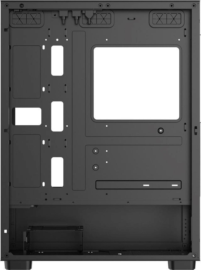 1stCOOL skříň G6 Noble, Mid Tower, ATX, AU, Průhledná Bočnice, 4x 120mm ARGB Fan, Černá
