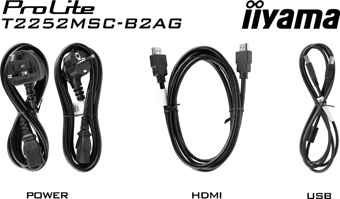 22" LCD iiyama T2252MSC-B2AG-IPS,FHD,10P,