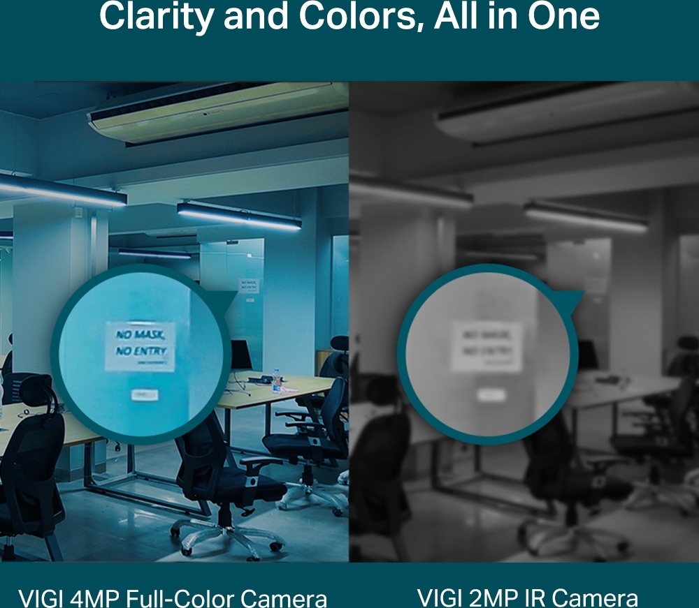 TP-LINK VIGI C440(4mm)ver.2 4MP barevná Turret net.cam
