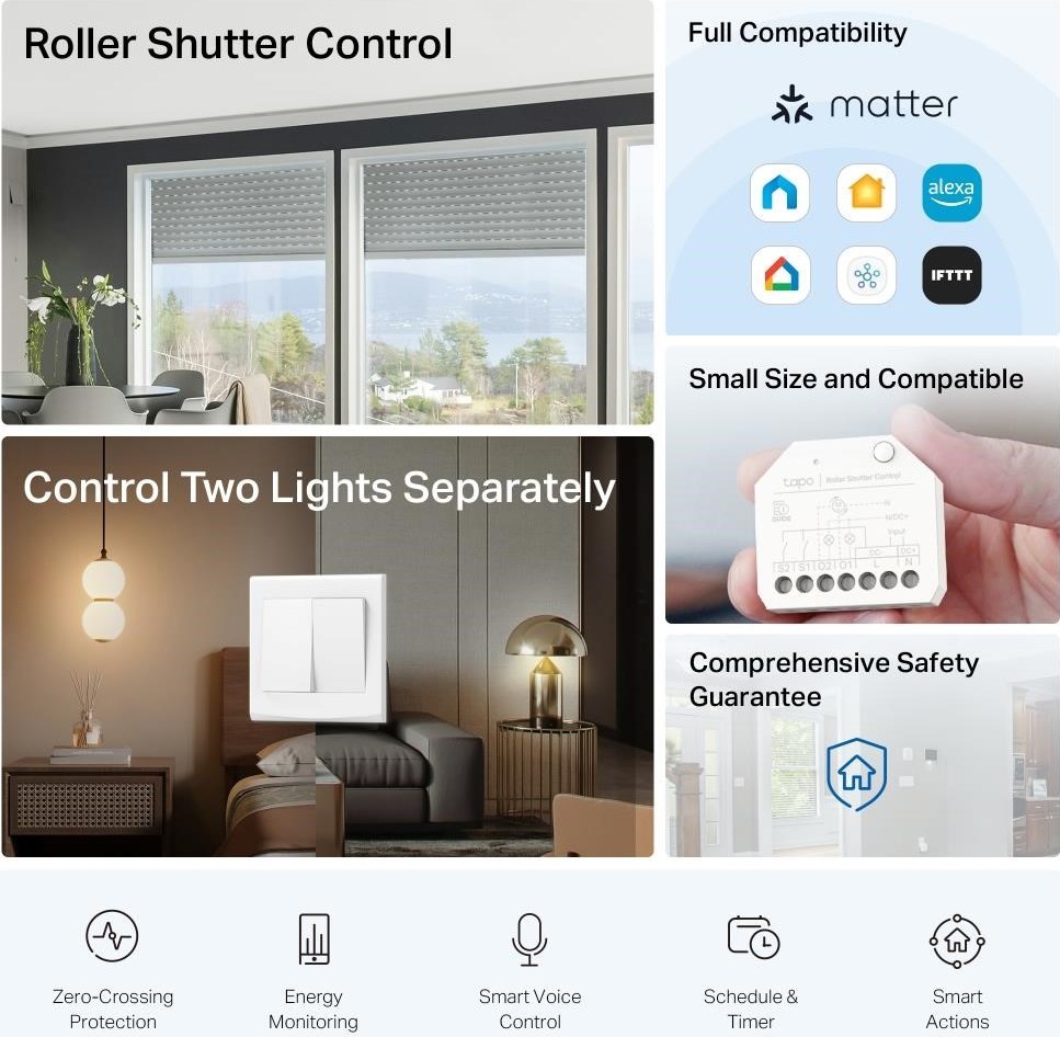 TP-Link Tapo S112 Modul chytrého spínače (WiFi, BT, Matter)
