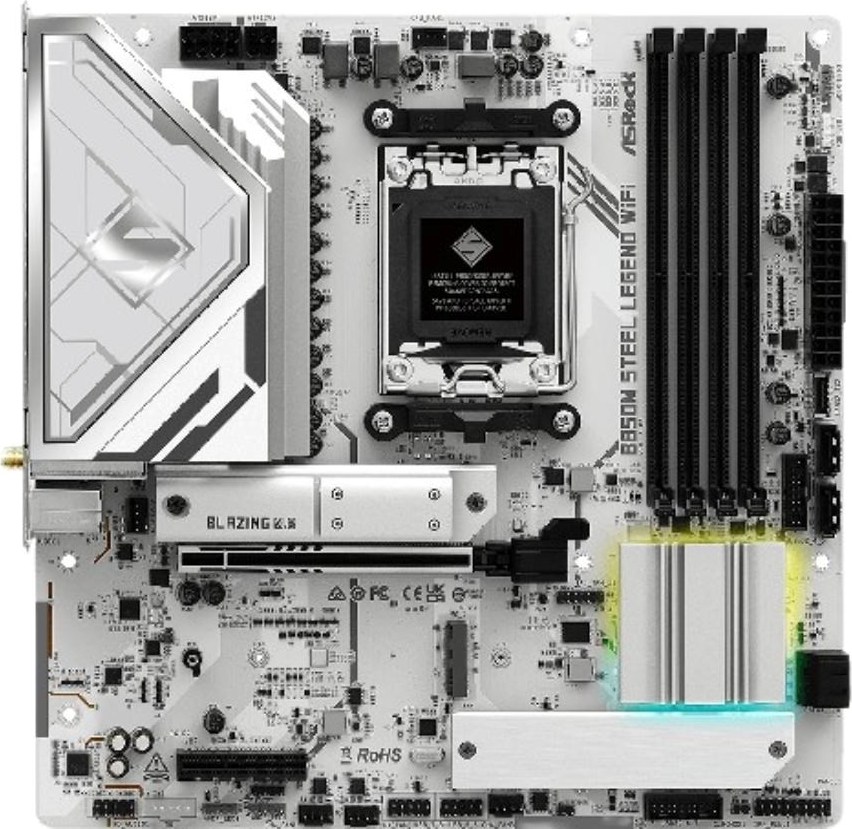ASRock MB Sc AM5 B850M Steel Legend WiFi, AMD B850, 4xDDR5, 1xDP, 1xHDMI, WiFi, mATX